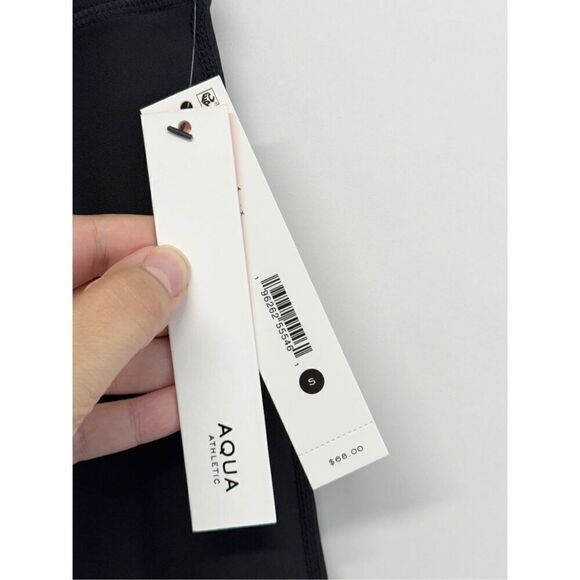 AQUA Athletic High Rise Bootcut Leggings Black Size Small NWT - Picture 10 of 10